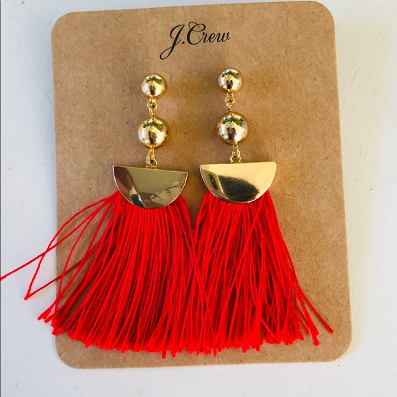 J. Crew Jewelry - J. Crew Tassel Statement Earrings